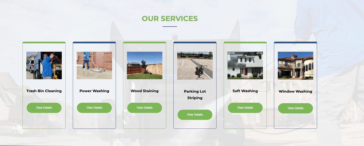 image of ABC Bin Cleaning's services on their website